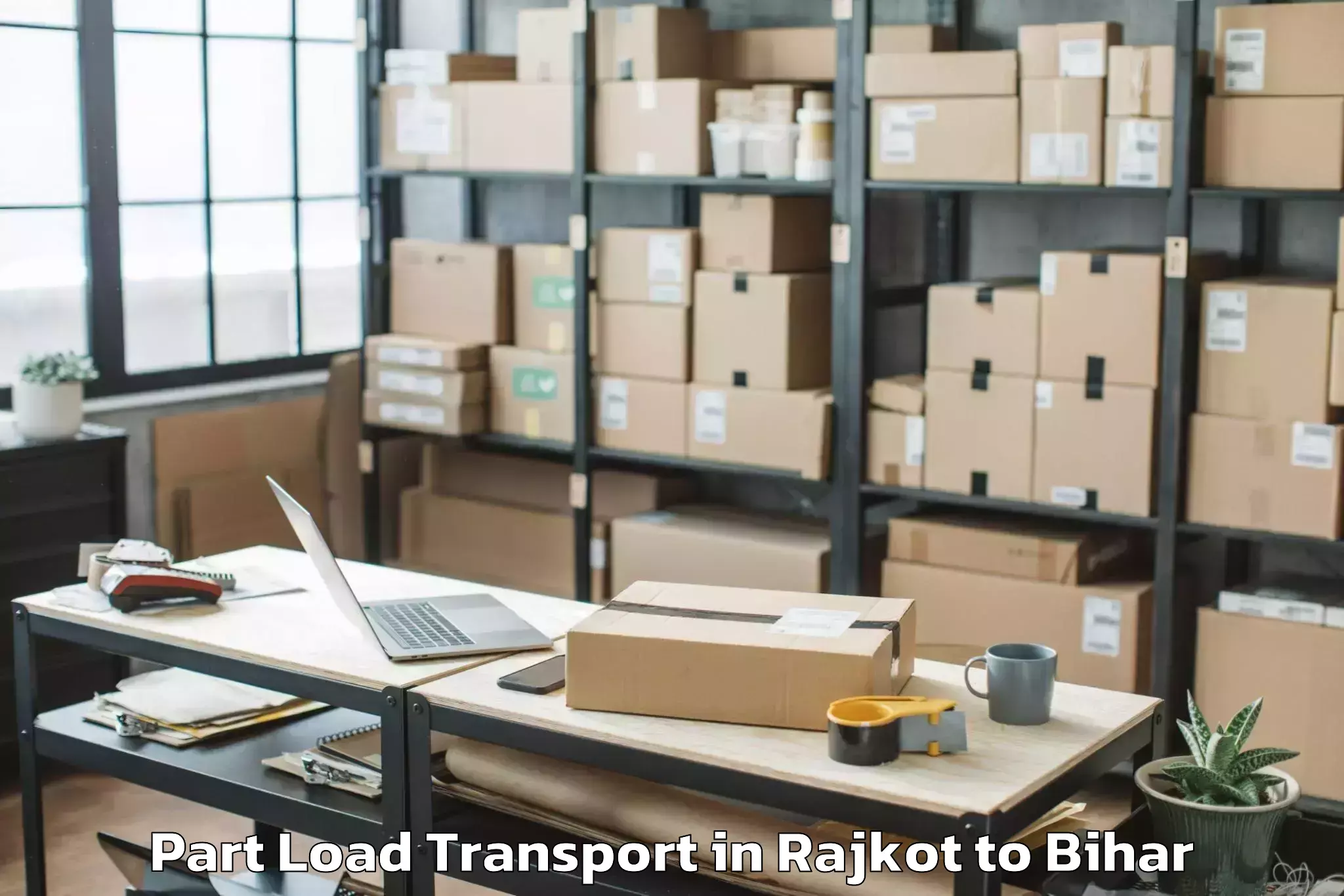 Top Rajkot to Garkha Part Load Transport Available